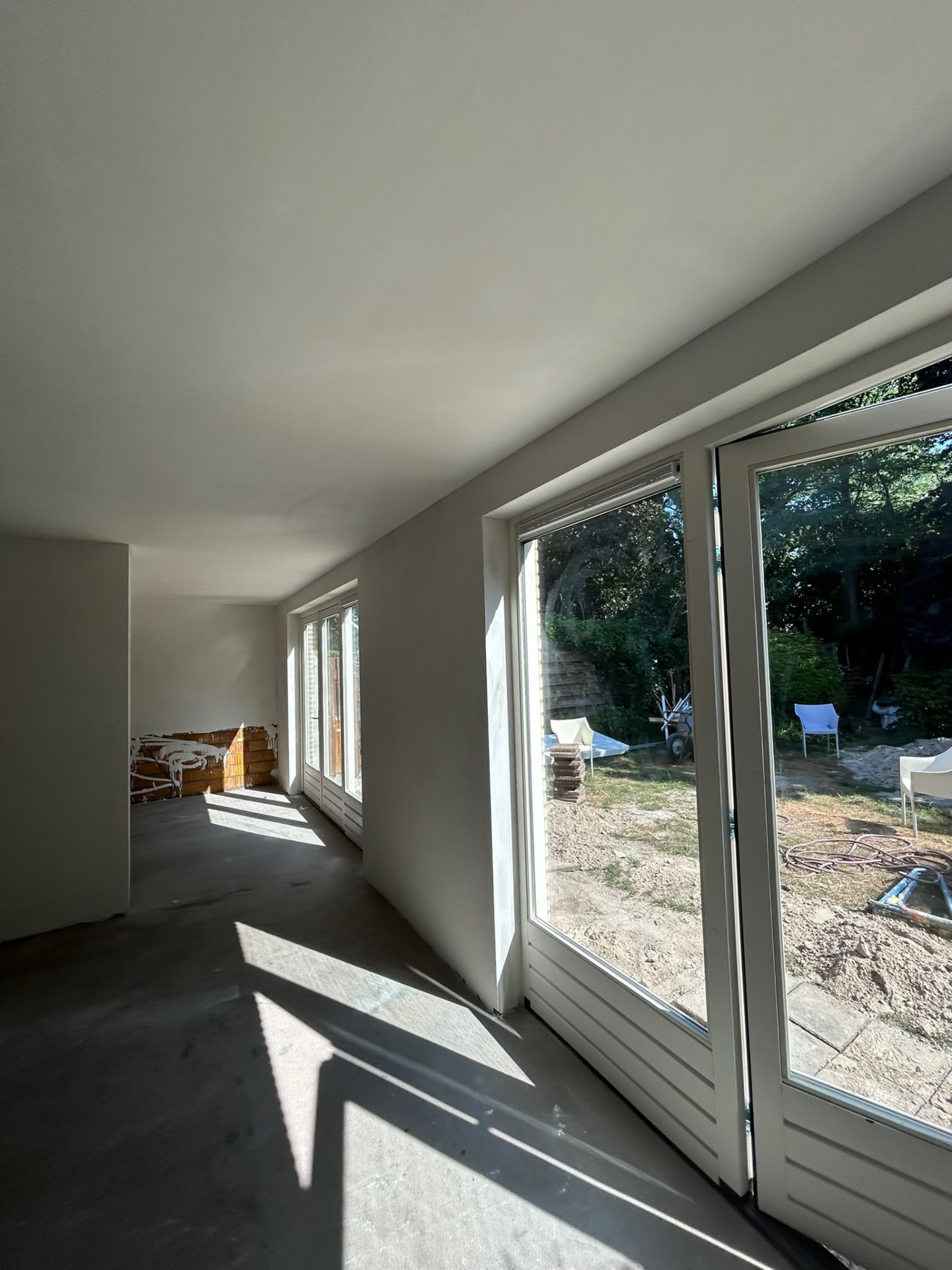 Wanden en plafond sausklaar